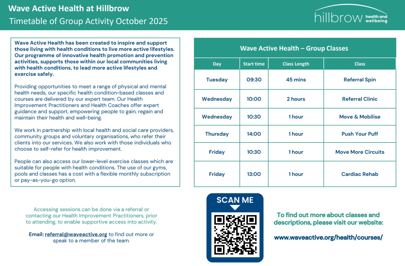 WAH Hillbrow Timetable Oct25 1