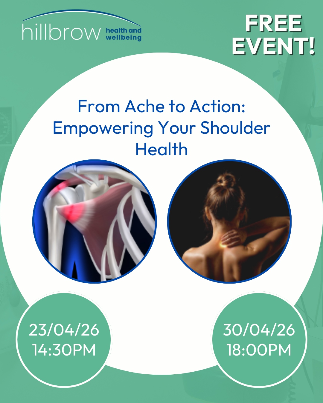 From Ache to Action: Empowering Your Shoulder Health – New Free Event Coming Soon!